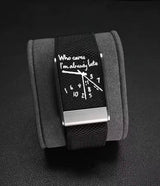 Who Cares I’m Already Late Fitbit Air Bracelet