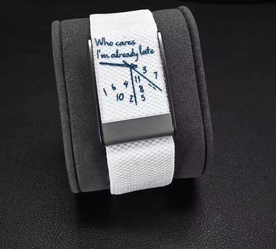 Who Cares I’m Already Late Fitbit Air Bracelet